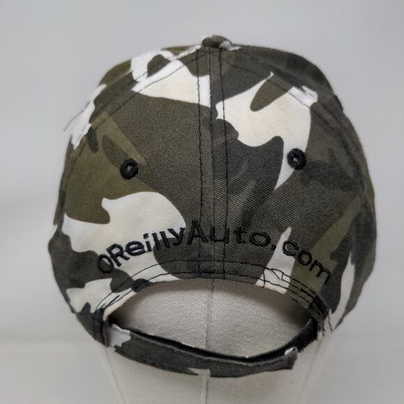 O'Reilly Auto Parts Strapback Hat Camouflage One Size Embroidered 6 Panel - Picture 6 of 10